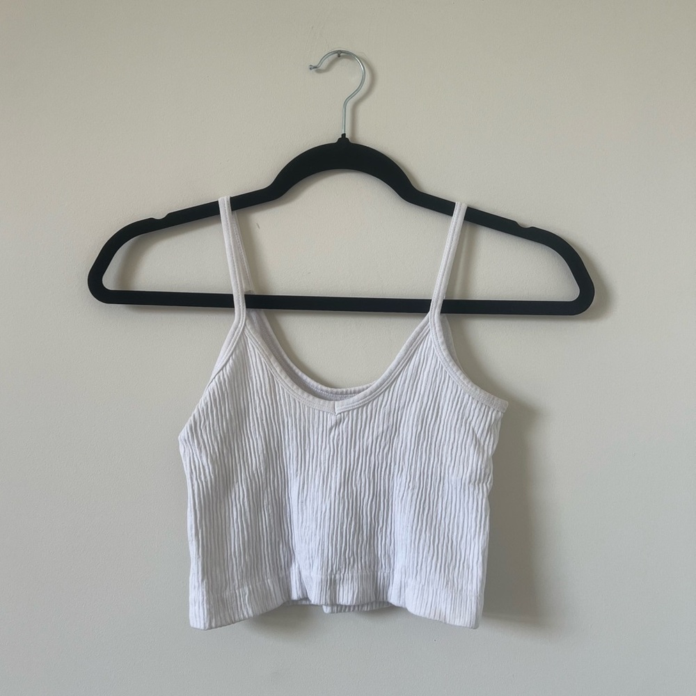 Urban Outfitters XS White Cropped Tank Top